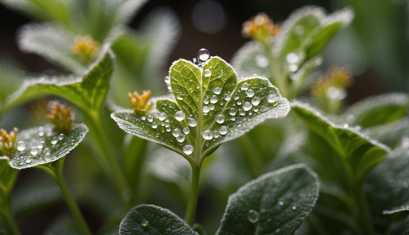 Mealybugs infesting plants, organic remedies nearby